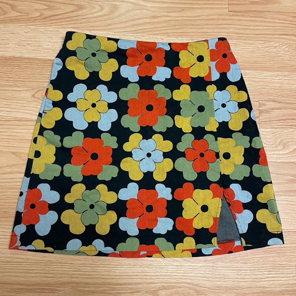 Urban Outfitters floral mini skirt